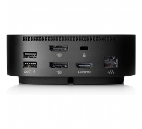 HP USB-C Dock G5 120W - 4x USB 3.0, 1x USB-C(15W), 2x DisplayPort 1.4, 1x HDMI 2.0, 1x RJ-45, 1x combo audio jack