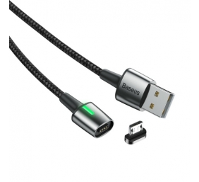 Kabelis Baseus Zinc USB2.0 A kištukas -  micro USB su magnetine jungtimi, 1 m, juodas