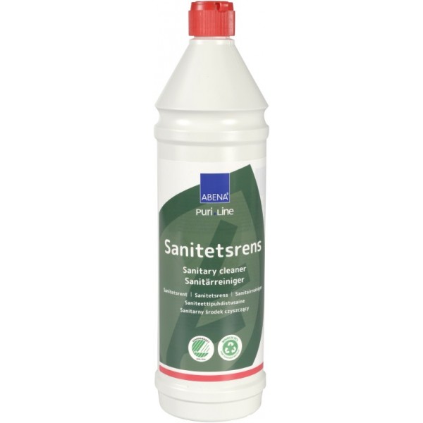 Ekologiškas sanitarinis rūgštinis valiklis, 1l su spalva ir kvapu