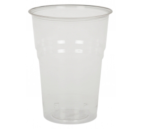 Skaidrios stiklinės šaltiesiems gėrimams, kompostuojamos (PLA), 200 ml, 50 vnt
