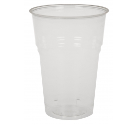 Skaidrios stiklinės šaltiesiems gėrimams, kompostuojamos (PLA), 300 ml, 50 vnt