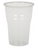 Skaidrios stiklinės šaltiesiems gėrimams, kompostuojamos (PLA), 400 ml, 50 vnt