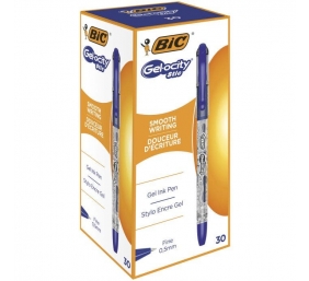 BIC Gelinis rašiklis Gel-ocity Stic 0.5 mm, mėlynas, pakuotėje 30 vnt.