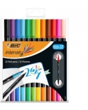 Bic Flomasteriai Intensity Dual Tip, dvipusiai, 12 spalvų rinkinys