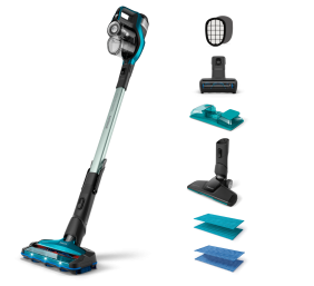 Philips | Vacuum cleaner | FC6904/01 | Cordless operating | Handstick | - W | 25.2 V | Operating radius  m | Operating time (max) 75 min | Electric Blue/Black | Warranty 24 month(s)