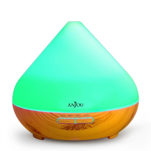 Difuzorius Anjou AJ-AD001 Essential Oil Diffuser švieisiai rudas