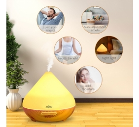 Difuzorius Anjou AJ-AD001 Essential Oil Diffuser švieisiai rudas