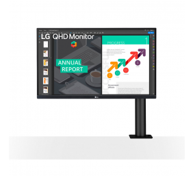 LG 27QN880-B 27" IPS/2560x1440/350cd/m2/5ms/ USB DP HDMI