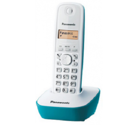 Panasonic | Cordless phone | KX-TG1611FXC | Built-in display | Caller ID | White | Conference call | Wireless connection