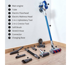Jimmy | Vacuum Cleaner | JV83 | Cordless operating | Handstick and Handheld | 450 W | 25.2 V | Operating time (max) 60 min | Blue | Warranty 24 month(s) | Battery warranty 12 month(s)
