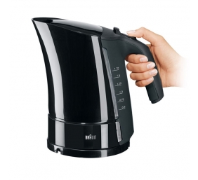 Braun | Kettle | WK500BK Multiquick 5 | Standard | 3000 W | 1.7 L | Plastic | 360° rotational base | Black