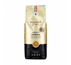 Kavos pupelės O’CCAFFE Crema e Aroma 100% Arabica 1 kg.