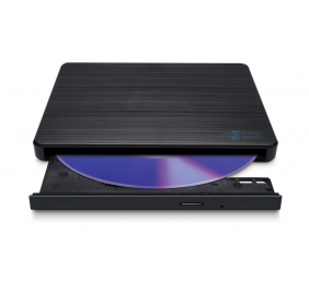 H.L Data Storage | Ultra Slim Portable DVD-Writer | GP60NB60 | Interface USB 2.0 | DVD±R/RW | CD read speed 24 x | CD write speed 24 x | Black | Desktop/Notebook