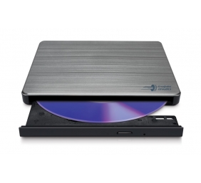 H.L Data Storage | Ultra Slim Portable DVD-Writer | GP60NS60 | Interface USB 2.0 | DVD±R/RW | CD read speed 24 x | CD write speed 24 x | Silver | Desktop/Notebook