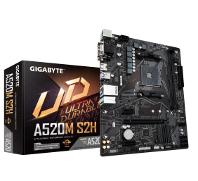 Gigabyte | A520M S2H 1.0 | Processor family AMD | Processor socket AM4 | DDR4 DIMM | Memory slots 2 | Chipset AMD A | Micro ATX
