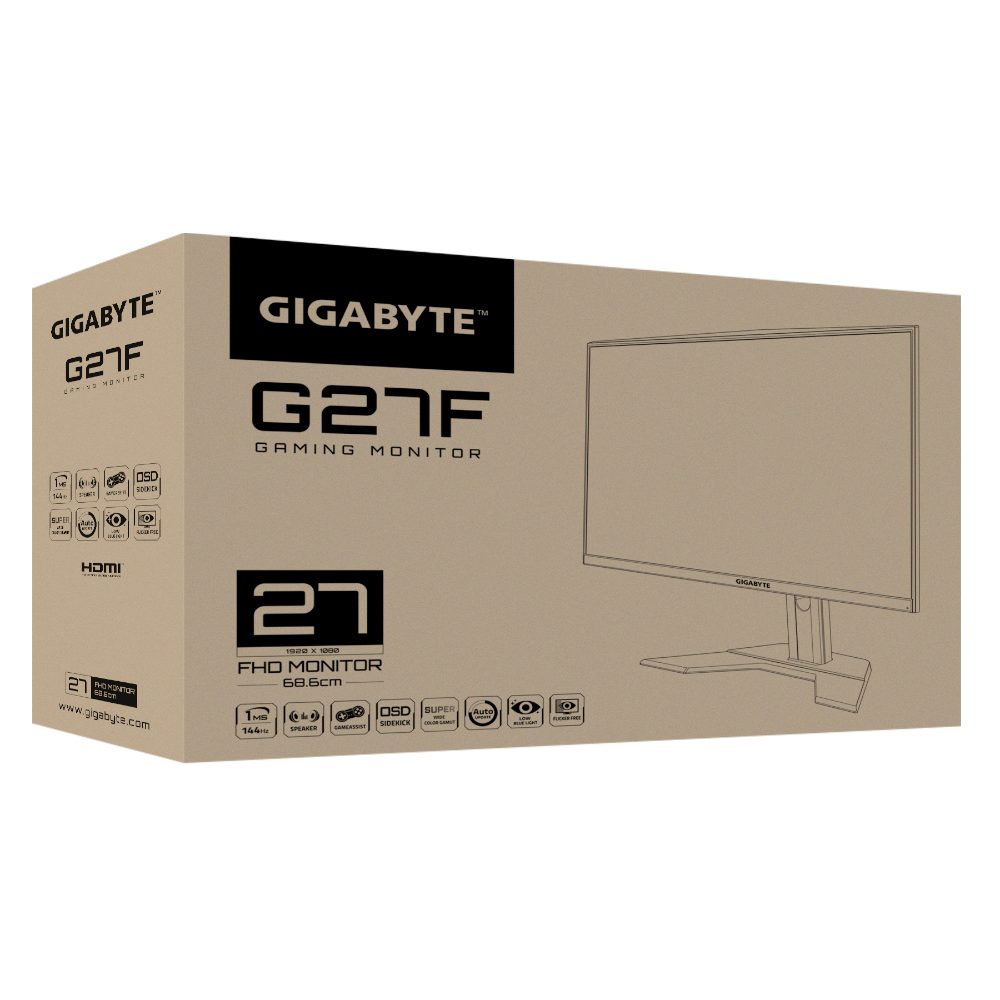 GIGABYTE G27F Monitor 27inch IPS FHD 