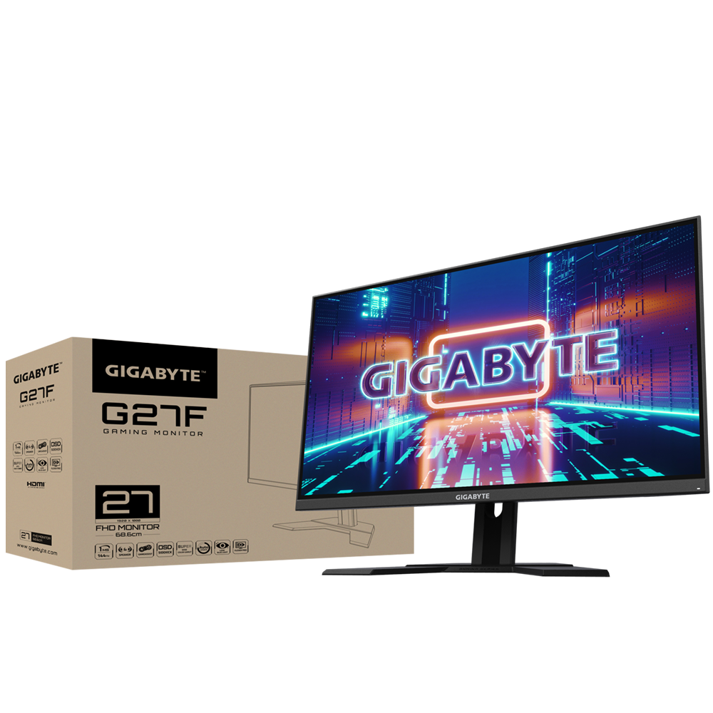 GIGABYTE G27F Monitor 27inch IPS FHD 1STOP.lt - viena stotelė Jūsų verslui