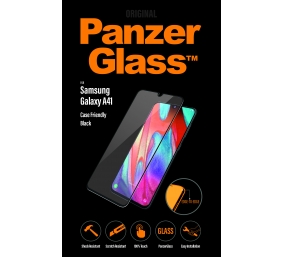 PanzerGlass | Screen Protector | Samsung Galaxy | Samsung Galaxy A41 | Glass | Black/Crystal Clear | Clear Screen Protector