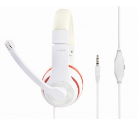 Gembird | Stereo Headset | MHS 03 WTRD | 3.5 mm | White with Red Ring | Headset