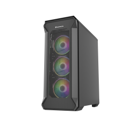 GENESIS IRID 505 ARGB Pc case, Midi tower, 2xUSB 3.0, 2xUSB 2.0, 2x Jack, Black | Genesis