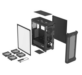 GENESIS IRID 505 ARGB Pc case, Midi tower, 2xUSB 3.0, 2xUSB 2.0, 2x Jack, Black | Genesis