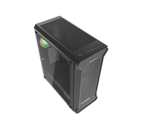 GENESIS IRID 505 ARGB Pc case, Midi tower, 2xUSB 3.0, 2xUSB 2.0, 2x Jack, Black | Genesis