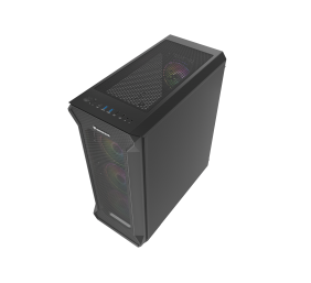 GENESIS IRID 505 ARGB Pc case, Midi tower, 2xUSB 3.0, 2xUSB 2.0, 2x Jack, Black | Genesis