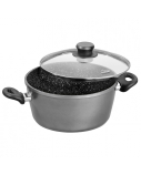 Stoneline Cooking pot 6741 2 L, 18 cm, die-cast aluminium, Grey, Lid included