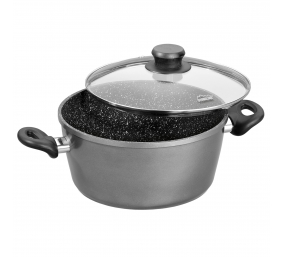 Stoneline | Cooking pot | 6741 | 2 L | 18 cm | die-cast aluminium | Grey | Lid included