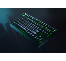 Razer Blackwidow V3 Tenkeyless Laidinė žaidimų klaviatūra, RGB LED, USB, US, Green Switch, Juoda