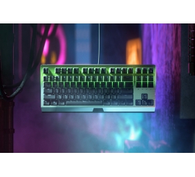 Razer Blackwidow V3 Tenkeyless Laidinė žaidimų klaviatūra, RGB LED, USB, US, Green Switch, Juoda