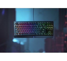Razer Blackwidow V3 Tenkeyless Laidinė žaidimų klaviatūra, RGB LED, USB, US, Green Switch, Juoda