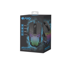 Fury | OPTICAL [6400DPI] | Wired Optical Gaming Mouse | Battler | Yes