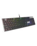 GENESIS THOR 420 Gaming Keyboard, US Layout, Wired, Silver Genesis | THOR 420 | Gaming keyboard | RGB LED light | US | Silver | Wired | 1.65 m