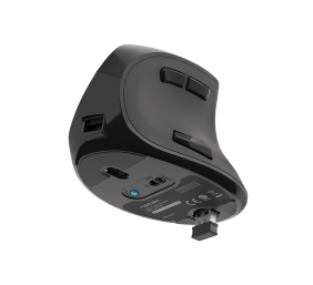 Natec | Vertical Mouse | Euphonie | Wireless | Bluetooth/USB Nano Receiver | Black