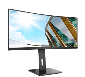 AOC | Curved Monitor | CU34P2A | 34 " | VA | 21:9 | 100 Hz | 1 ms | 3440 × 1440 | 300 cd/m² | Headphone out (3.5mm) | HDMI ports quantity HDMI x 2 | Black | Warranty 36 month(s)