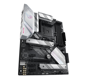 Asus | ROG STRIX B550-A GAMING | Processor family AMD | Processor socket AM4 | DDR4 DIMM | Memory slots 4 | Supported hard disk drive interfaces 	SATA, M.2 | Number of SATA connectors 6 | Chipset AMD B550 | ATX