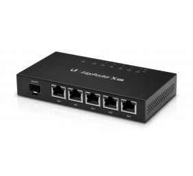 EdgeRouter | ER-X-SFP | No Wi-Fi | 10/100/1000 Mbit/s | Ethernet LAN (RJ-45) ports 5 | Mesh Support No | MU-MiMO No | No mobile broadband