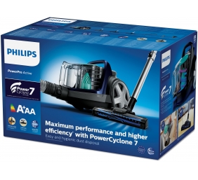 Philips 5000 Series FC9556/09 PowerCyclone 7 Dulkių siurblys, Louros Juoda/Mėlyna