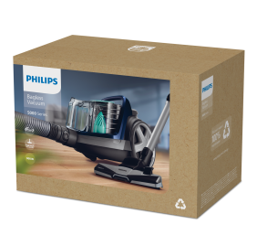 Philips 5000 Series FC9556/09 PowerCyclone 7 Dulkių siurblys, Louros Juoda/Mėlyna