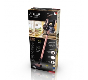 Adler | Vacuum Cleaner | AD 7044 | Cordless operating | Handstick and Handheld | - W | 22.2 V | Operating time (max) 40 min | Bronze | Warranty 24 month(s)