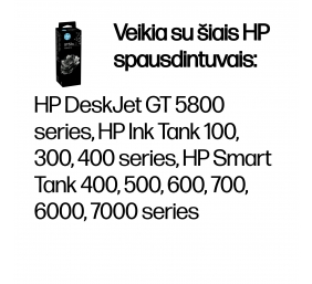 HP GT53XL (1VV21AE) Rašalo papildymo buteliukas, Juoda