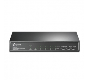TP-LINK | Switch | TL-SF1009P | Unmanaged | Desktop | 10/100 Mbps (RJ-45) ports quantity 9 | 1 Gbps (RJ-45) ports quantity | SFP ports quantity | PoE ports quantity | PoE+ ports quantity 8 | Power supply type External | month(s)