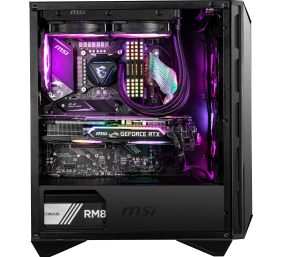 MSI MPG GUNGNIR 110R PC Case, Mid-Tower, USB 3.2, Black | MSI | MPG GUNGNIR 110R | Black | ATX | Power supply included No
