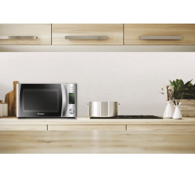 Candy Microwawe oven CMXW20DS Free standing, Height 25.9 cm, Width 44 cm, Silver