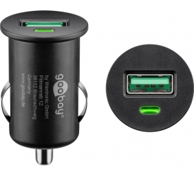 Goobay | Quick Charge QC3.0 USB car fast charger | Cigarette lighter Male | USB 2.0 Female (Type A)