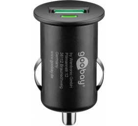 Goobay | Quick Charge QC3.0 USB car fast charger | Cigarette lighter Male | USB 2.0 Female (Type A)