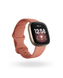 Fitbit Versa 3 Smart watch, GPS (satellite), AMOLED, Touchscreen, Heart rate monitor, Activity monitoring 24/7, Waterproof, Bluetooth, Wi-Fi, Pink Clay/Soft Gold Aluminum