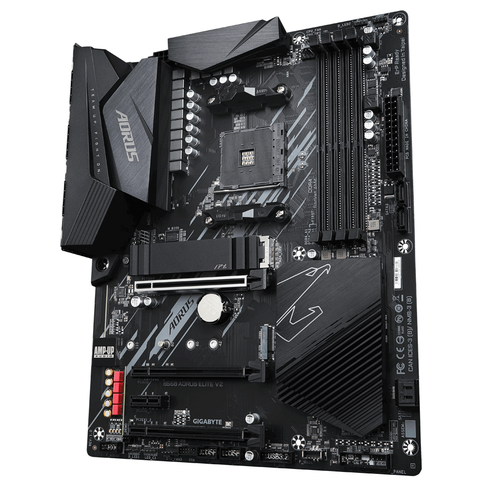 Gigabyte | B550 AORUS ELITE V2 1.0 | Processor family AMD | Processor socket AM4 | DDR4 DIMM | Memory slots 2 | Chipset AMD B | ATX