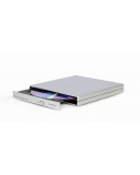 Gembird | External USB DVD Drive | DVD-USB-02-SV | Interface USB 2.0 | DVD±RW (±R DL) / DVD-RAM | CD read speed 24 x | CD write speed 24 x | Silver
